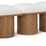 Pavilion Boucle Fabric Upholstered 5pc. Modular Bench