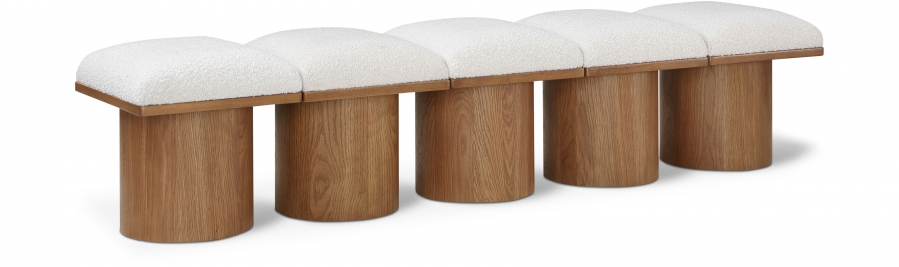 Pavilion Boucle Fabric Upholstered 5pc. Modular Bench