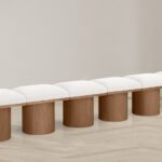 Pavilion Boucle Fabric Upholstered 6pc. Modular Bench