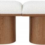 Pavilion Boucle Fabric Upholstered 6pc. Modular Bench