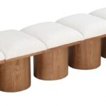 Pavilion Boucle Fabric Upholstered 6pc. Modular Bench