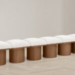 Pavilion Boucle Fabric Upholstered 6pc. Modular Bench