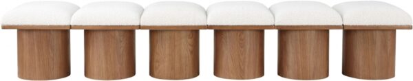 Pavilion Boucle Fabric Upholstered 6pc. Modular Bench