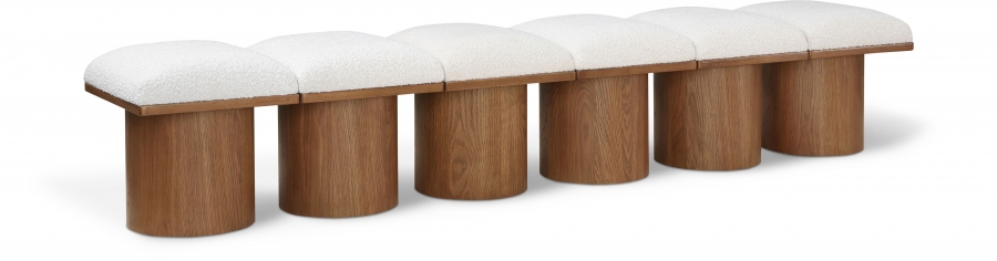 Pavilion Boucle Fabric Upholstered 6pc. Modular Bench