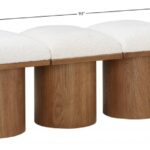 Pavilion Boucle Fabric Upholstered 6pc. Modular Bench