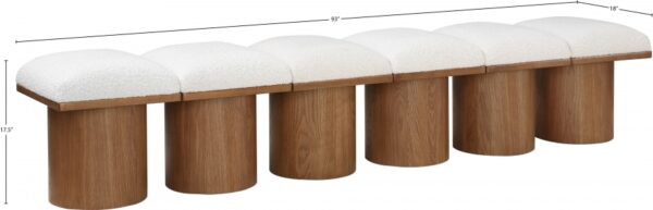 Pavilion Boucle Fabric Upholstered 6pc. Modular Bench
