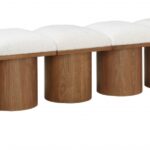 Pavilion Boucle Fabric Upholstered 6pc. Modular Bench