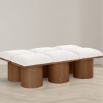 Pavilion Boucle Fabric Upholstered 6pc. Modular Bench