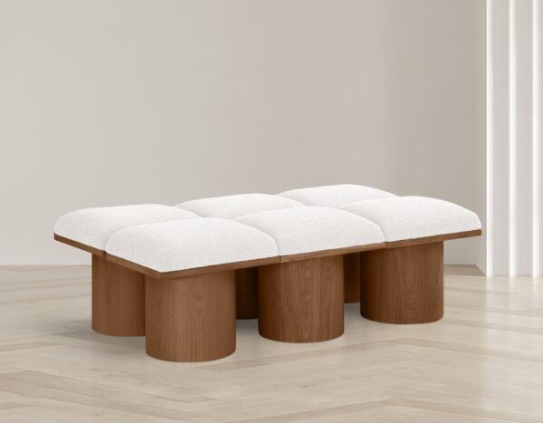 Pavilion Boucle Fabric Upholstered 6pc. Modular Bench