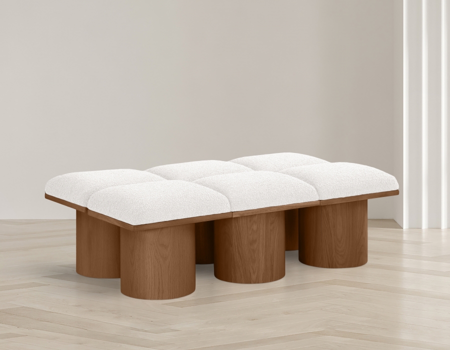 Pavilion Boucle Fabric Upholstered 6pc. Modular Bench