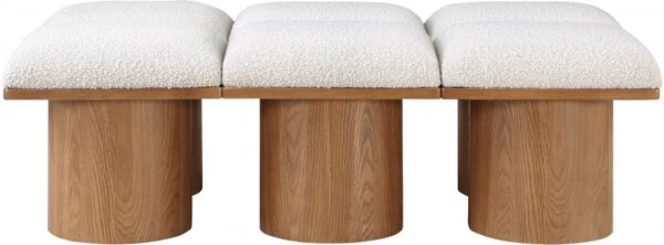 Pavilion Boucle Fabric Upholstered 6pc. Modular Bench