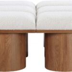 Pavilion Boucle Fabric Upholstered 6pc. Modular Bench