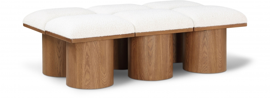 Pavilion Boucle Fabric Upholstered 6pc. Modular Bench
