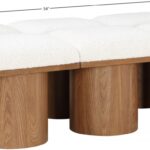 Pavilion Boucle Fabric Upholstered 6pc. Modular Bench