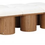 Pavilion Boucle Fabric Upholstered 6pc. Modular Bench