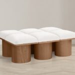 Pavilion Boucle Fabric Upholstered 6pc. Modular Bench