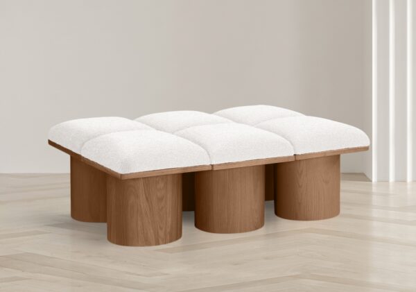 Pavilion Boucle Fabric Upholstered 6pc. Modular Bench