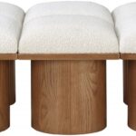 Pavilion Boucle Fabric Upholstered 6pc. Modular Bench