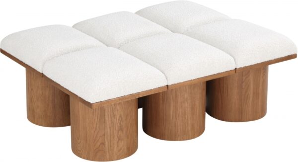 Pavilion Boucle Fabric Upholstered 6pc. Modular Bench