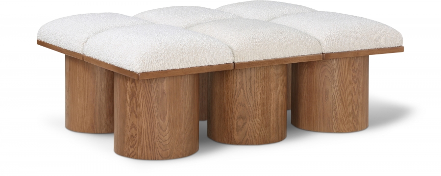 Pavilion Boucle Fabric Upholstered 6pc. Modular Bench