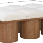 Pavilion Boucle Fabric Upholstered 6pc. Modular Bench