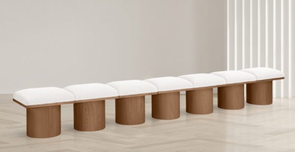 Pavilion Boucle Fabric Upholstered 7pc. Modular Bench