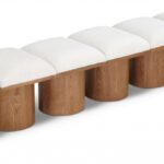 Pavilion Boucle Fabric Upholstered 7pc. Modular Bench