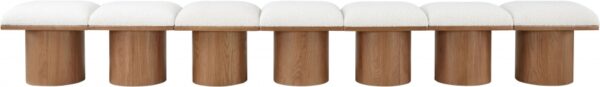 Pavilion Boucle Fabric Upholstered 7pc. Modular Bench