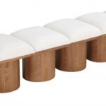 Pavilion Boucle Fabric Upholstered 7pc. Modular Bench