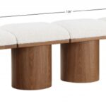 Pavilion Boucle Fabric Upholstered 7pc. Modular Bench