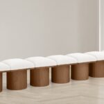 Pavilion Boucle Fabric Upholstered 7pc. Modular Bench
