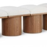 Pavilion Boucle Fabric Upholstered 7pc. Modular Bench