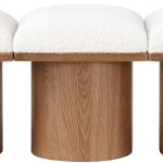 Pavilion Boucle Fabric Upholstered 7pc. Modular Bench