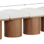 Pavilion Boucle Fabric Upholstered 7pc. Modular Bench