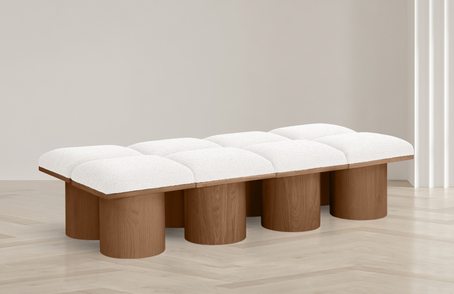 Pavilion Boucle Fabric Upholstered 8pc. Modular Bench