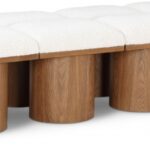 Pavilion Boucle Fabric Upholstered 8pc. Modular Bench