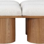 Pavilion Boucle Fabric Upholstered 8pc. Modular Bench
