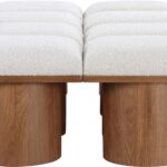 Pavilion Boucle Fabric Upholstered 8pc. Modular Bench