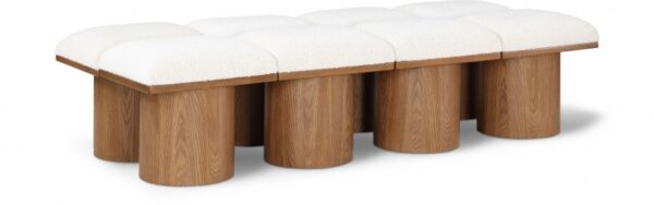 Pavilion Boucle Fabric Upholstered 8pc. Modular Bench