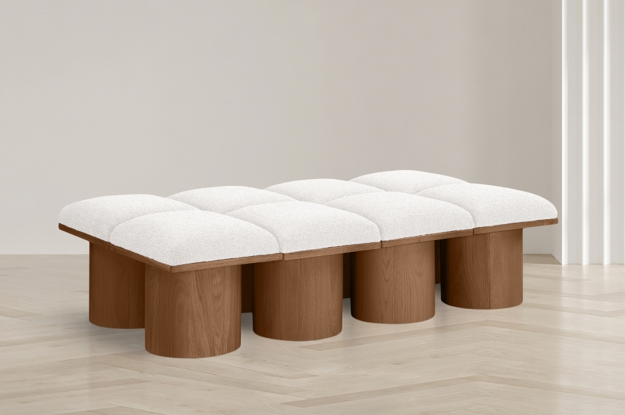 Pavilion Boucle Fabric Upholstered 8pc. Modular Bench