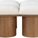 Pavilion Boucle Fabric Upholstered 8pc. Modular Bench
