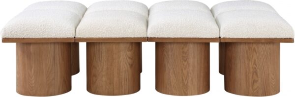 Pavilion Boucle Fabric Upholstered 8pc. Modular Bench