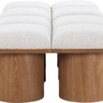 Pavilion Boucle Fabric Upholstered 8pc. Modular Bench