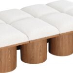 Pavilion Boucle Fabric Upholstered 8pc. Modular Bench