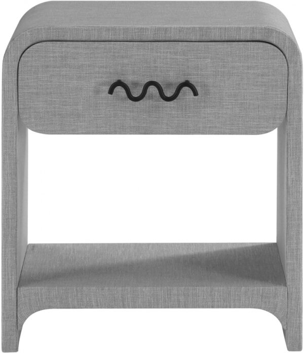 Medley Linen Textured Nightstand / Side Table