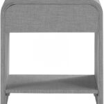 Medley Linen Textured Nightstand / Side Table
