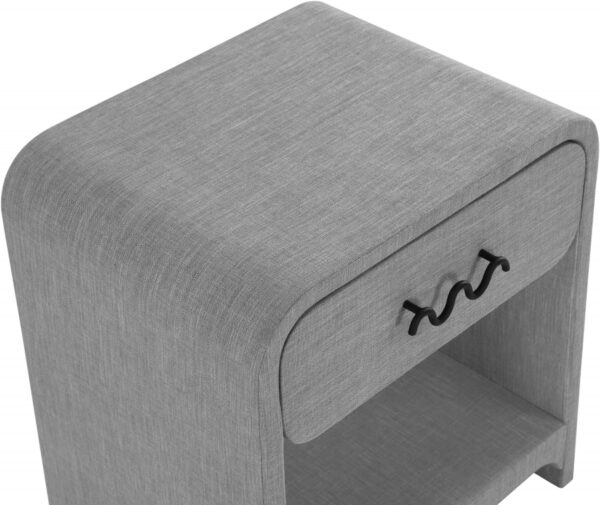 Medley Linen Textured Nightstand / Side Table