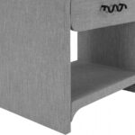 Medley Linen Textured Nightstand / Side Table
