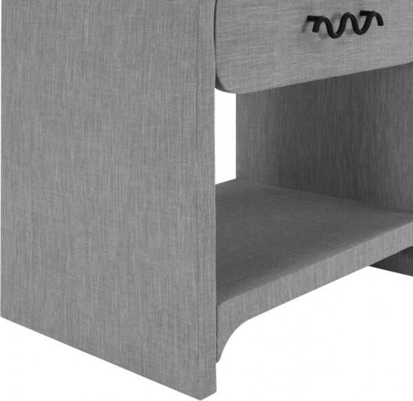 Medley Linen Textured Nightstand / Side Table
