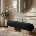 Robertson Boucle Fabric Upholstered Bench